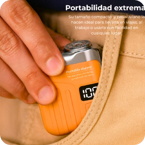 Tu afeitado perfecto, en cualquier lugar - Afeitadora Portatil DEB-AB48