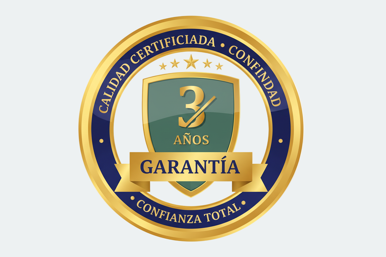 dibujo de garantia por 3 años.